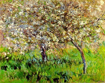 クロード・モネ Painting - ジヴェルニーに咲くリンゴの木 クロード・モネ